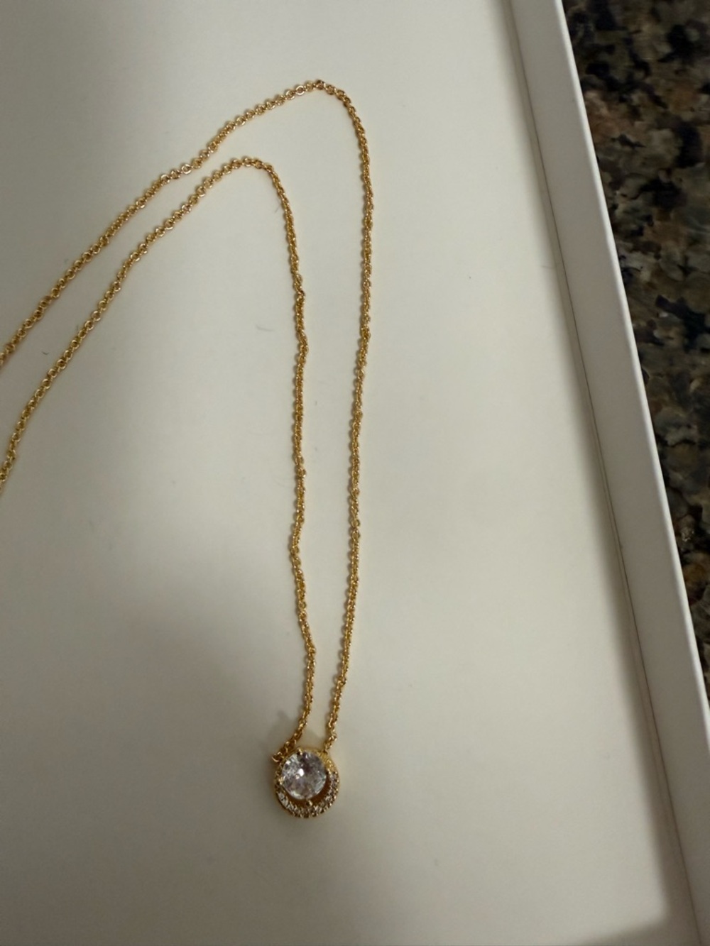 New No Box Pandora Gold Necklace